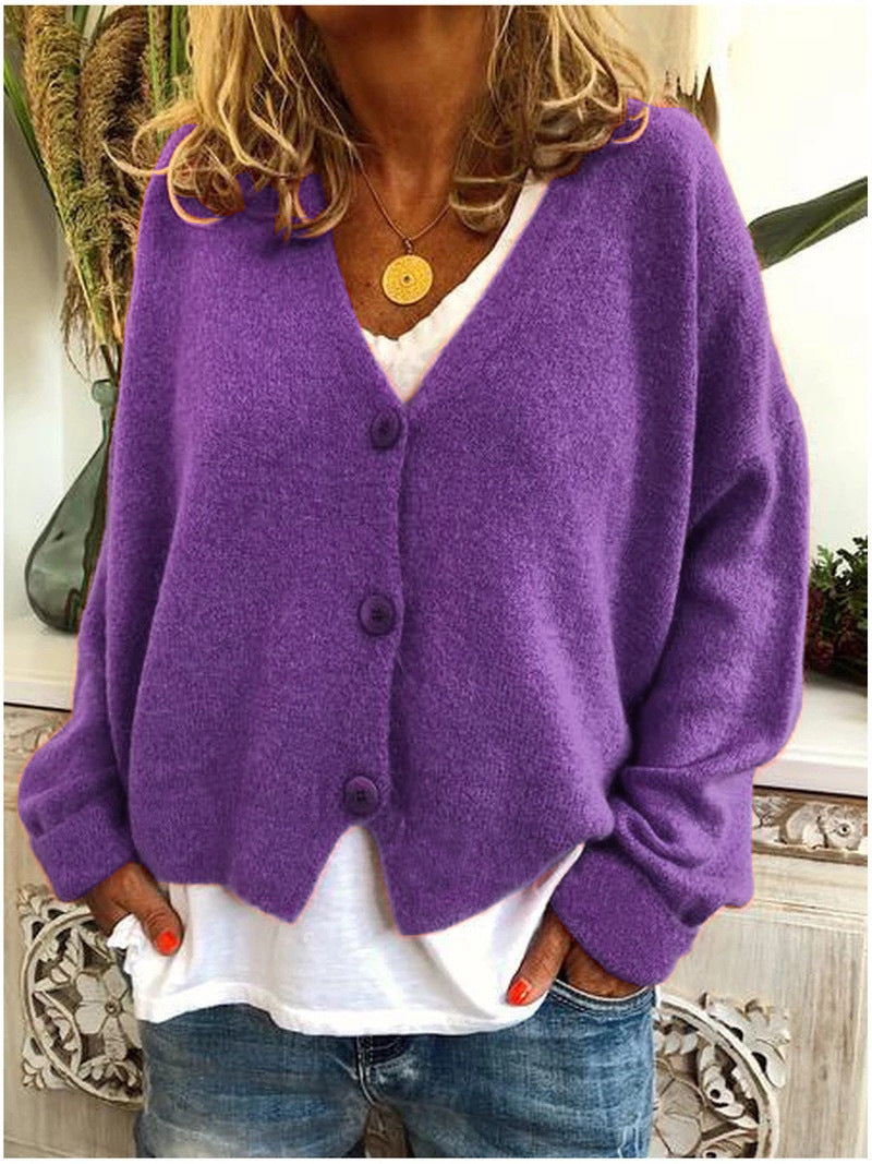 R&B | Lässige Cardigan mit Knopfleiste Weich und Warm Entspannte Alltagsstil
