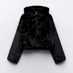 R&B | Damen elegante Kunstpelz Winterjacke