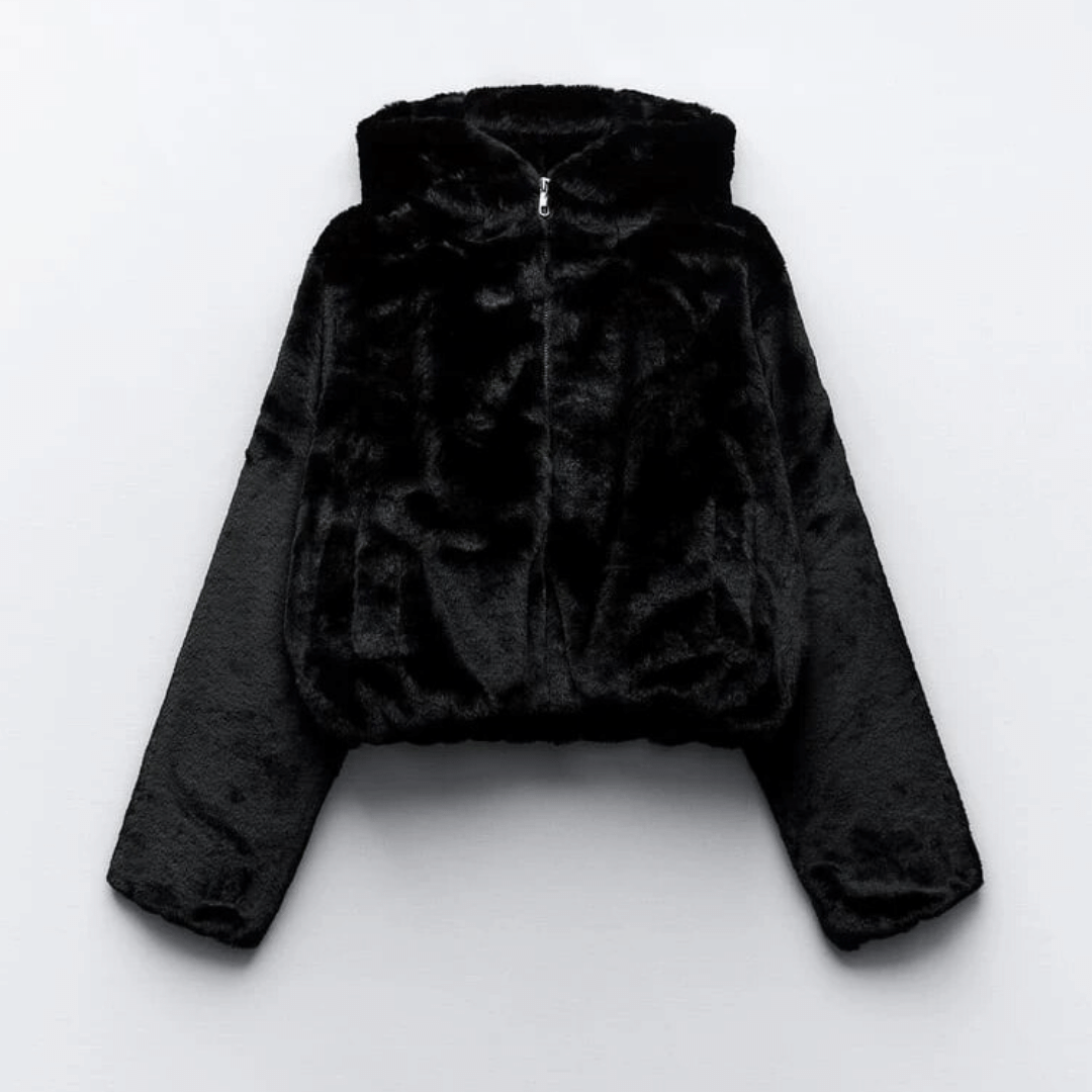 R&B | Damen elegante Kunstpelz Winterjacke