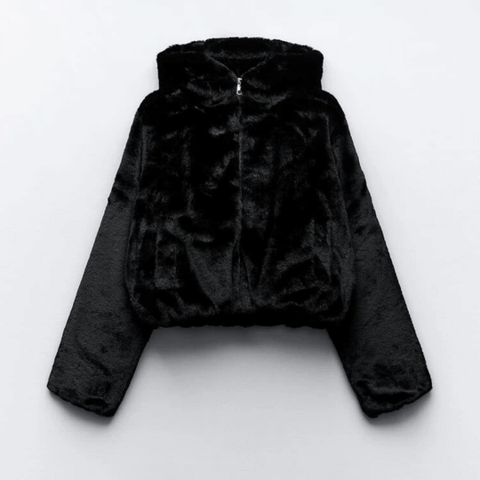 R&B | Damen elegante Kunstpelz Winterjacke
