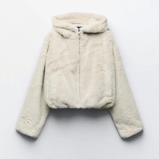 R&B | Damen elegante Kunstpelz Winterjacke