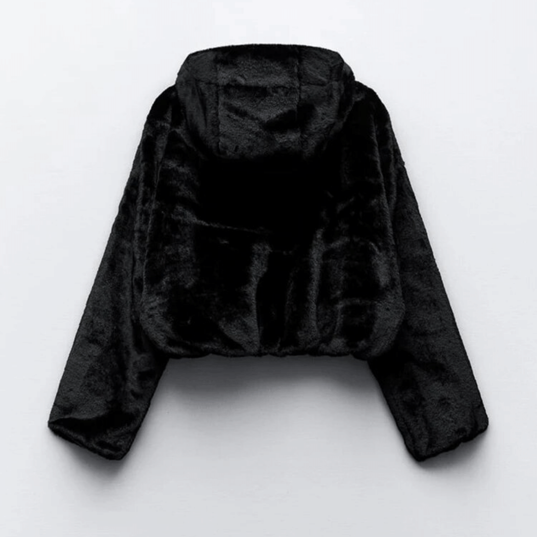 R&B | Damen elegante Kunstpelz Winterjacke