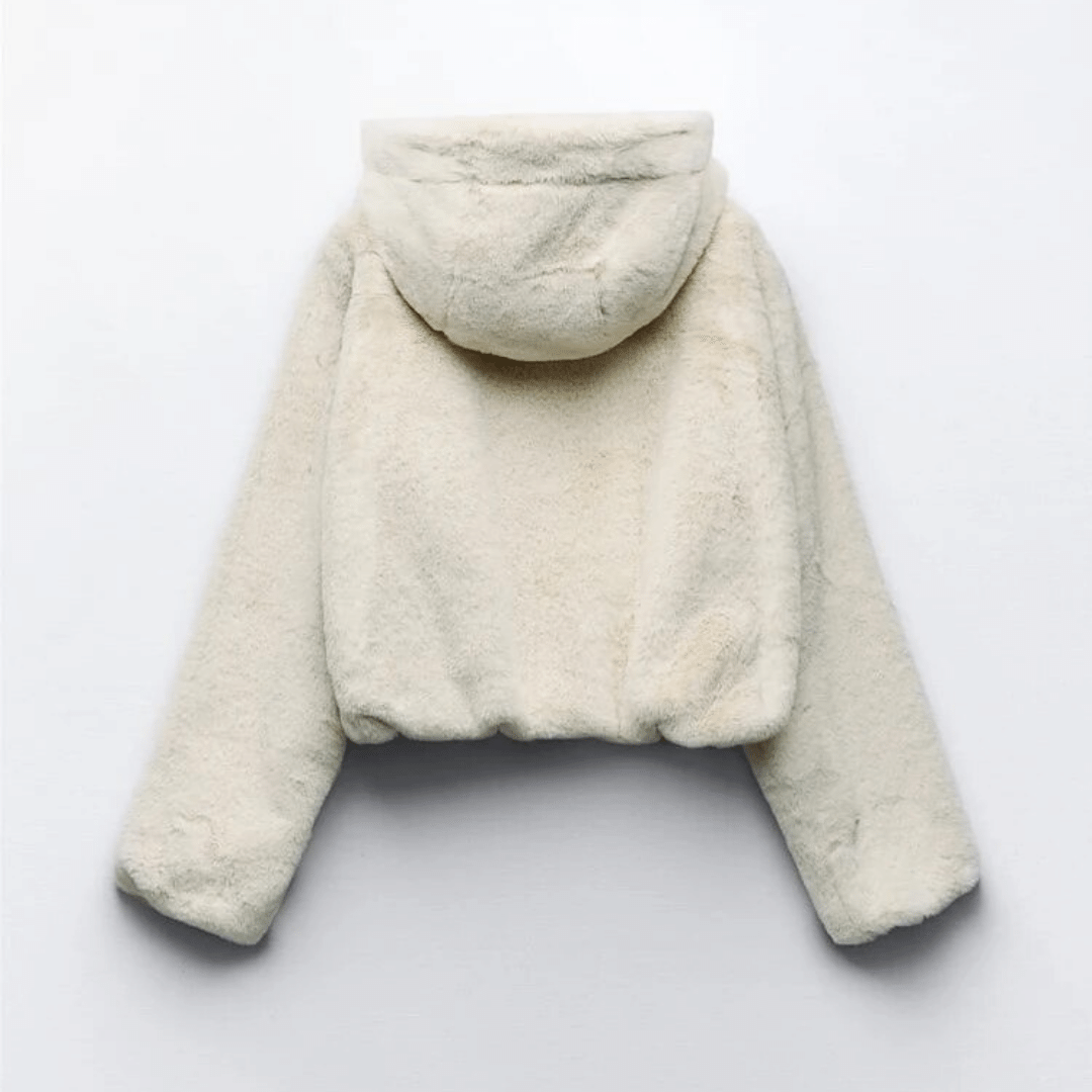 R&B | Damen elegante Kunstpelz Winterjacke