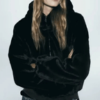 R&B | Damen elegante Kunstpelz Winterjacke