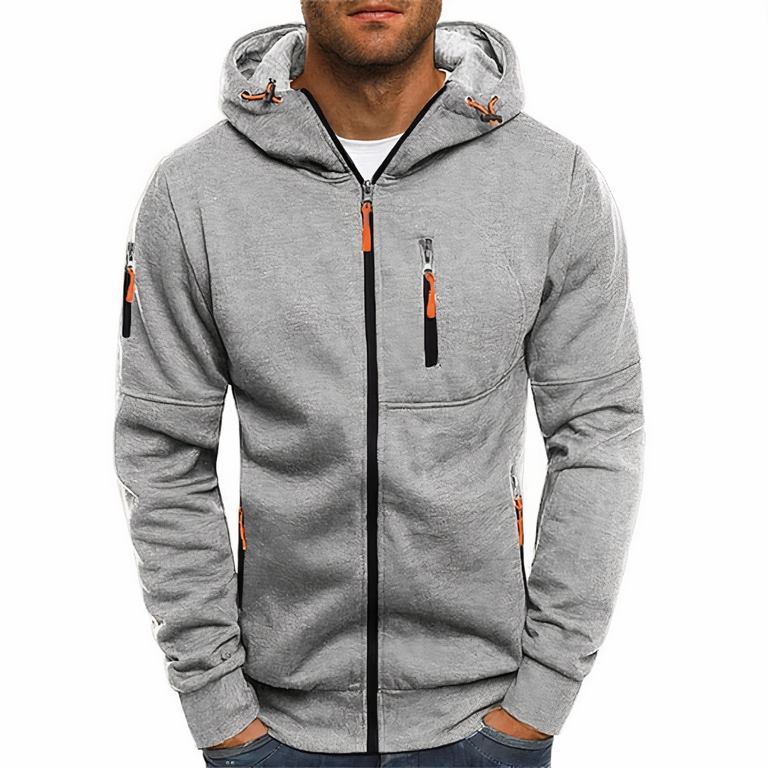 R&B Nathan Herren-Kapuzenjacke mit Reißverschluss