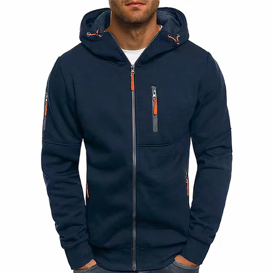 R&B Nathan Herren-Kapuzenjacke mit Reißverschluss