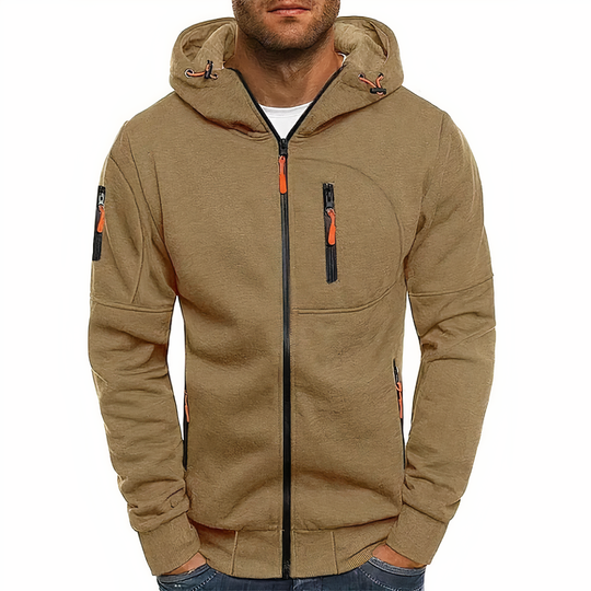 R&B Nathan Herren-Kapuzenjacke mit Reißverschluss