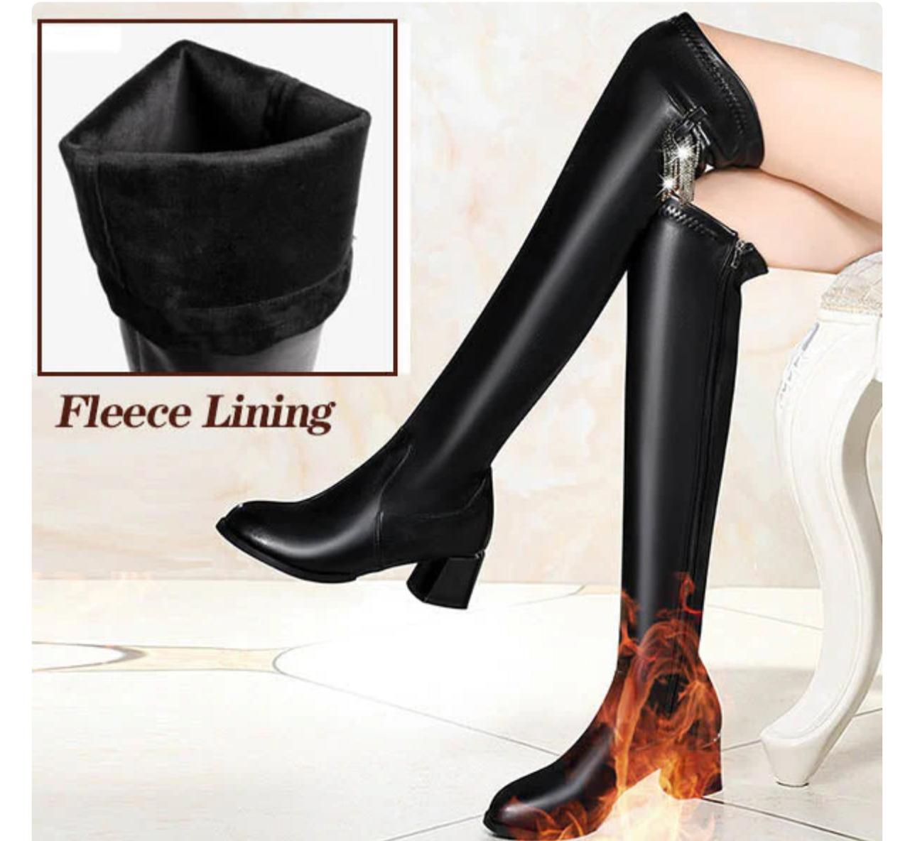 R&B | Warme Lederstiefel für Damen