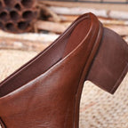 Elegante pantoffeln mit blockabsatz R&B