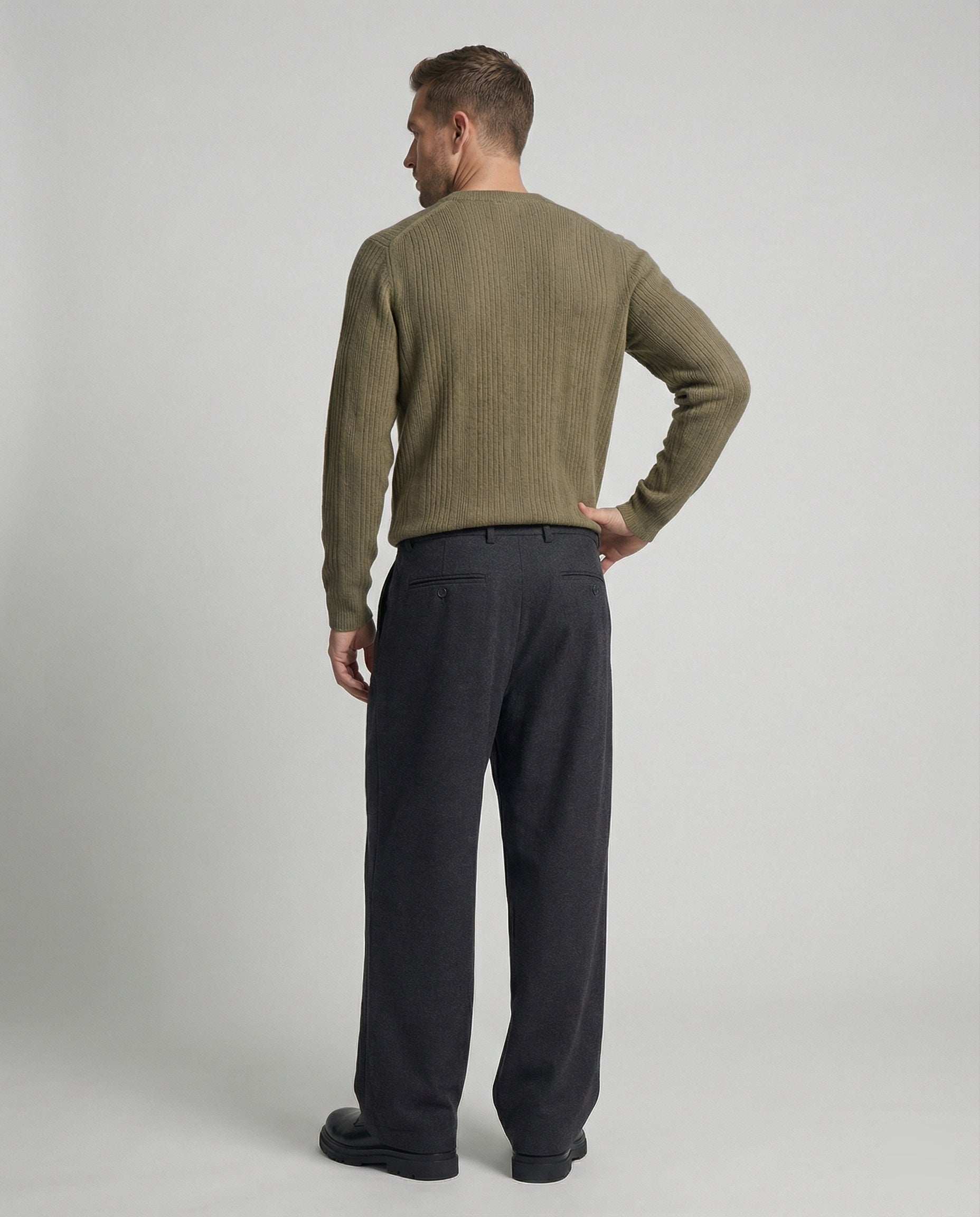 Old Money Style Wollhose Cleanfit Casual Anzughose Unisex