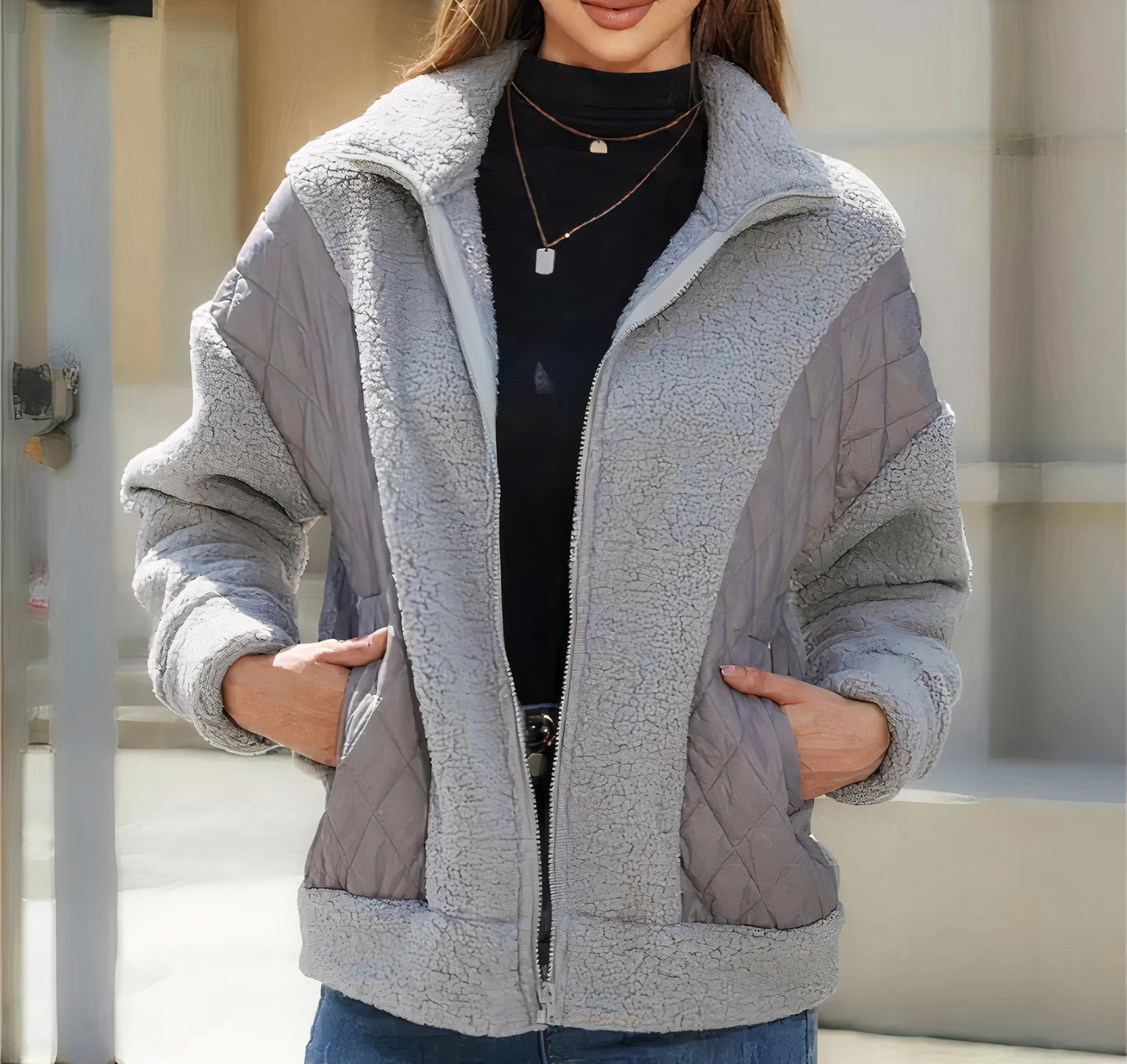 R&B | Gequiltete Patchworkjacke