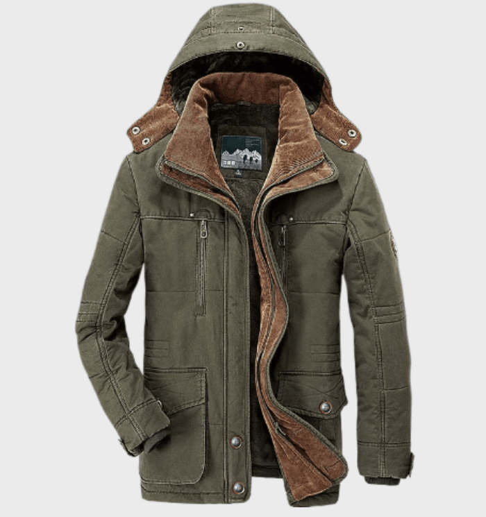 R&B | Wasserdichte Herren Winterjacke mit Warmem Isoliertem Futter