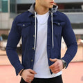 Denim-Shirt mit Kapuze