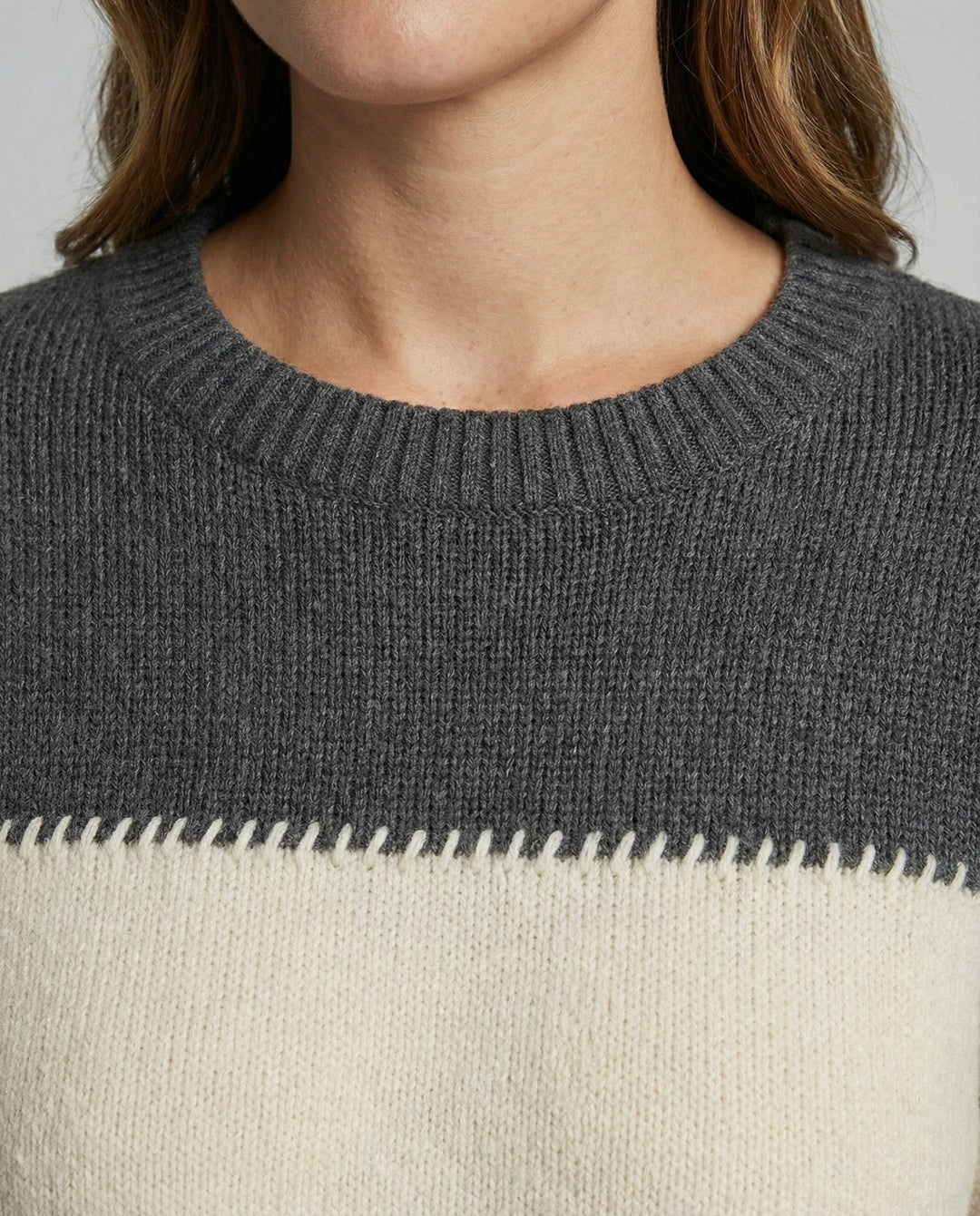 Lockerer Streifenpullover Damen Bequem | R&B