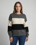 Lockerer Streifenpullover Damen Bequem | R&B