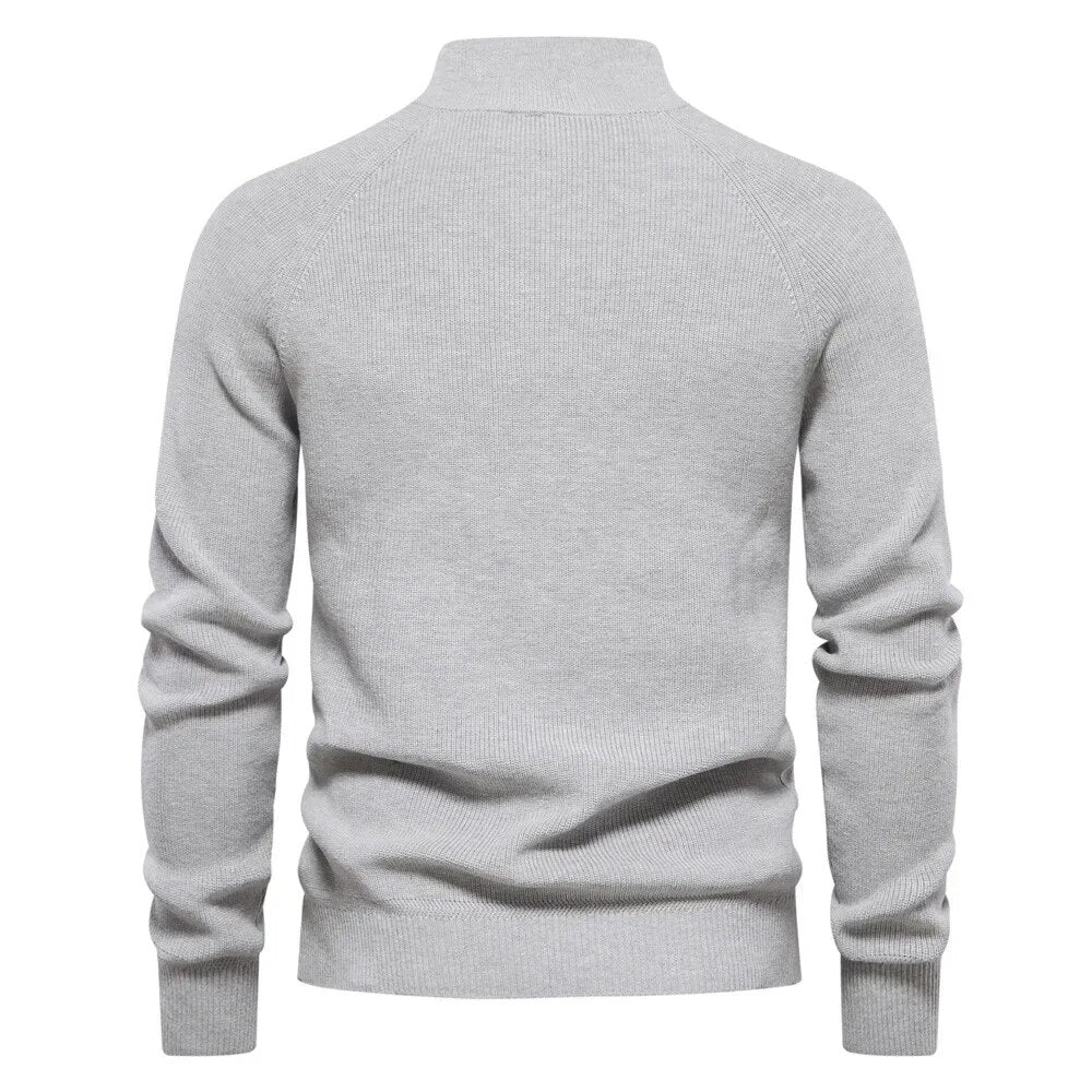 R&B | Strickjacke mit Half-zip Wollmischung Elegant, Warm