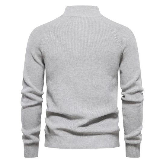 R&B | Strickjacke mit Half-zip Wollmischung Elegant, Warm