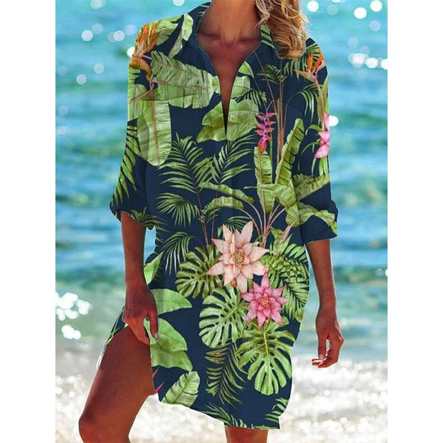 R&B | Hawaii-Hemd mit Blumenmuster