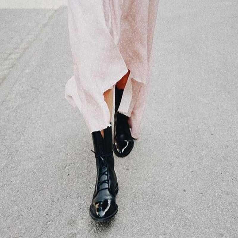 R&B | Klassische Vegane Leder Stiefeletten