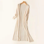 R&B | Lange Offene Front Strickjacke