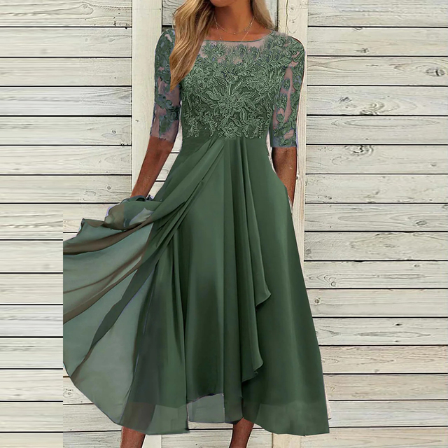 Heidi-Mode | Elegantes Spitzenkleid Glamourös Zu Jedem Anlass