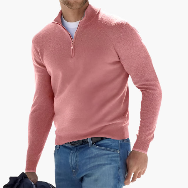 R&B | Strickpullover mit Reißverschluss - Eleganter Freizeit- und Business-Look