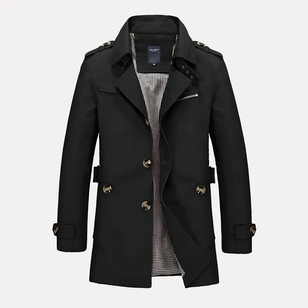 R&B | Flip Kragen Trenchcoat