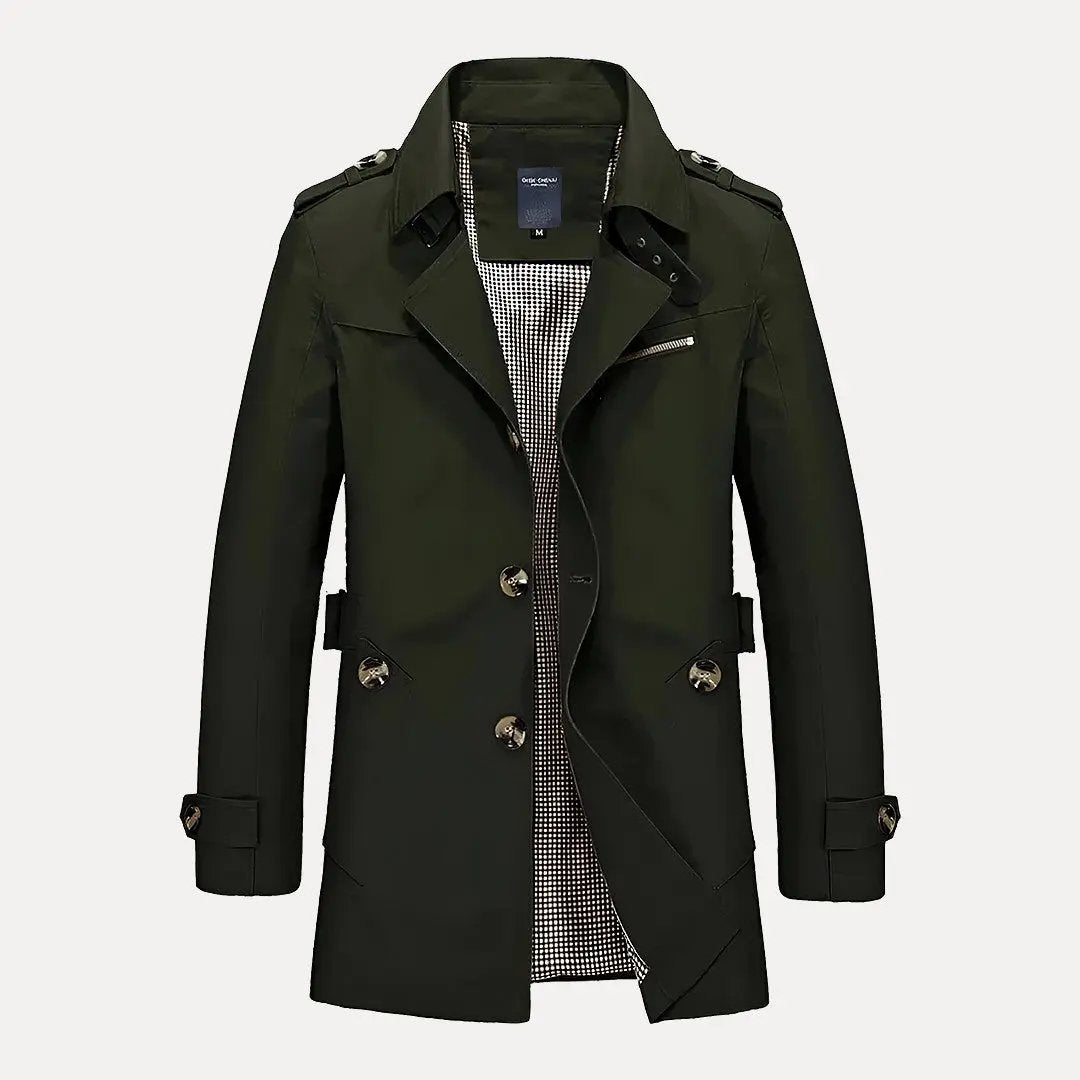 R&B | Flip Kragen Trenchcoat