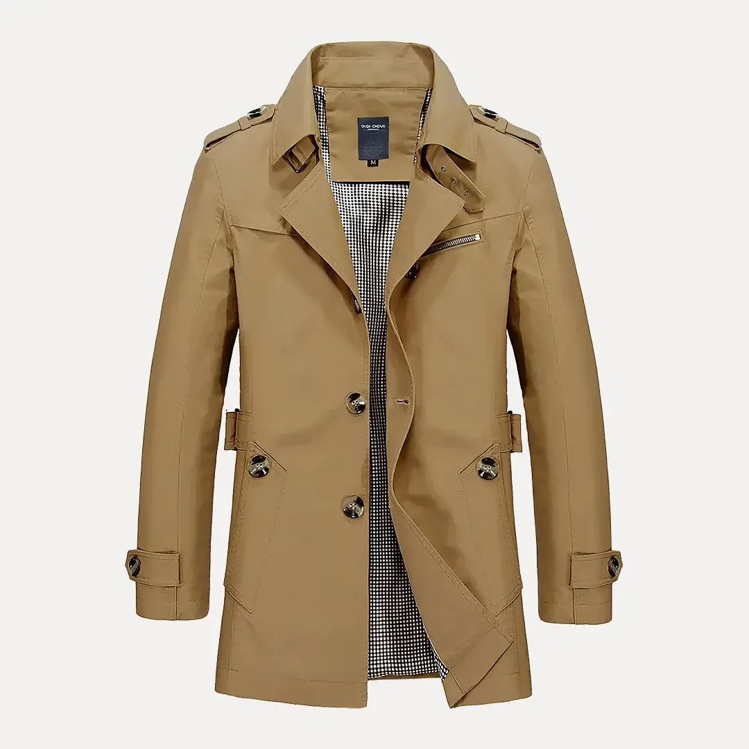 R&B | Flip Kragen Trenchcoat