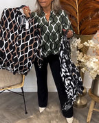 R&B | Bluse mit grafischem Druck