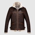 R&B | Leder Vintage Bomberjacke