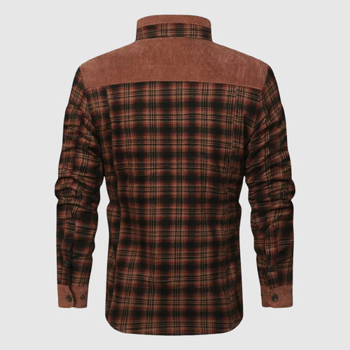 R&B | Karierte Sherpa Outdoor Jacke