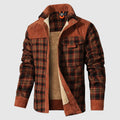 R&B | Karierte Sherpa Outdoor Jacke