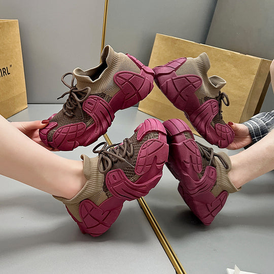 Damen Sportliche Freizeitschuhe mit atmungsaktiver Struktur und rutschfester Sohle R&B