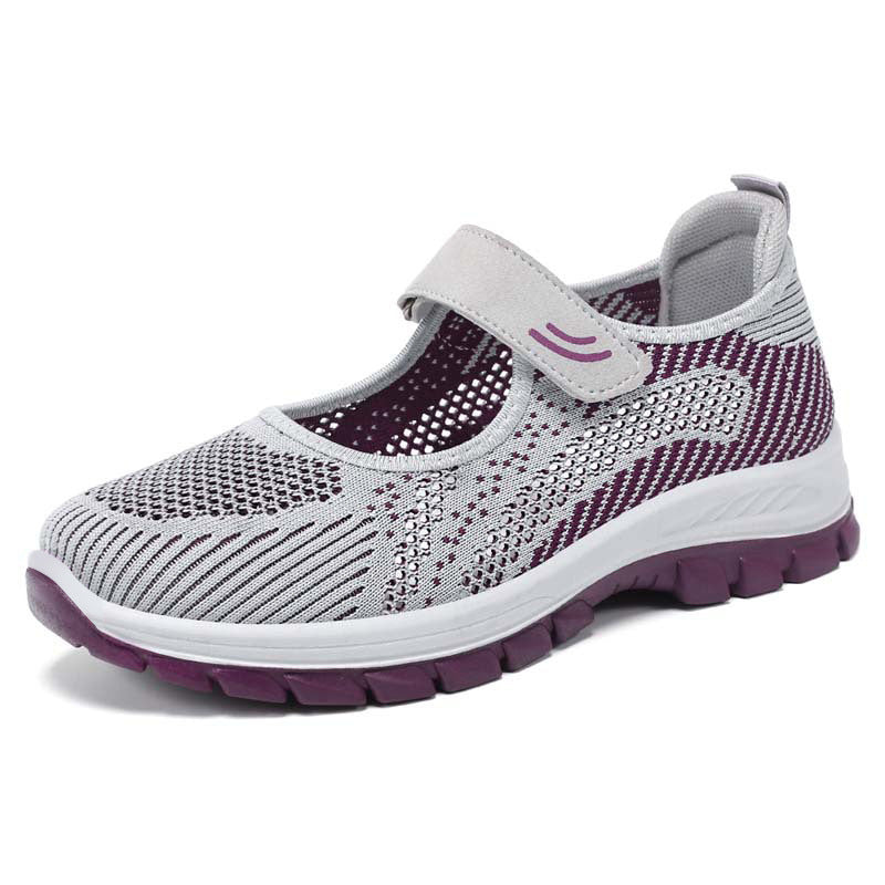 Damen Komfortable Ballerinas mit flexiblem Klettverschluss R&B