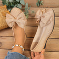 Damen Ballerinas mit XL-Schleifen-Applikation und glänzender Oberflächenstruktur R&B