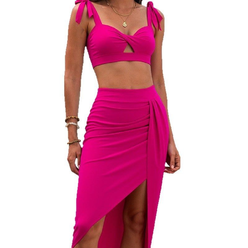 Damen Bikini-Set mit modischem Wickelrock R&B