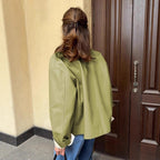Damen Oversized Übergangsjacke aus leichtem Material mit kontrastierenden Ärmeln R&B