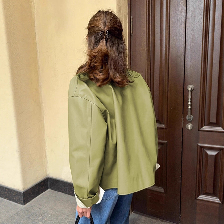 Damen Oversized Übergangsjacke aus leichtem Material mit kontrastierenden Ärmeln R&B