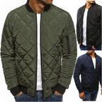 Herren Steppjacke mit hohem Kragen und praktischen Reißverschlusstaschen R&B