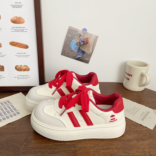 Damen Plateau-Laufsneaker mit verspielten Applikationen und atmungsaktiver Sohle R&B