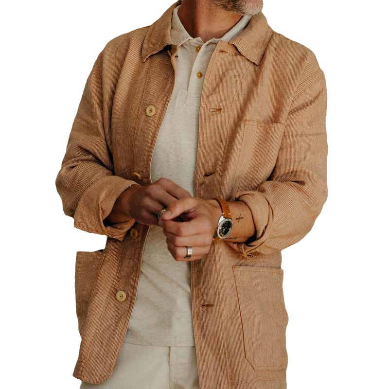 Herren lässige Kordjacke mit modernem Schnitt