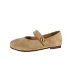 Damen elegante Ballerinas mit dekorativem Riemchen und hochwertiger Oberfläche R&B