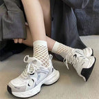 Damen Sportliche Sneakers mit atmungsaktiver Netzstruktur und dämpfender Sohle R&B
