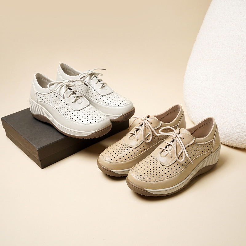 Damen Atmungsaktive Sneaker mit perforiertem Obermaterial und ergonomischem Fußbett R&B