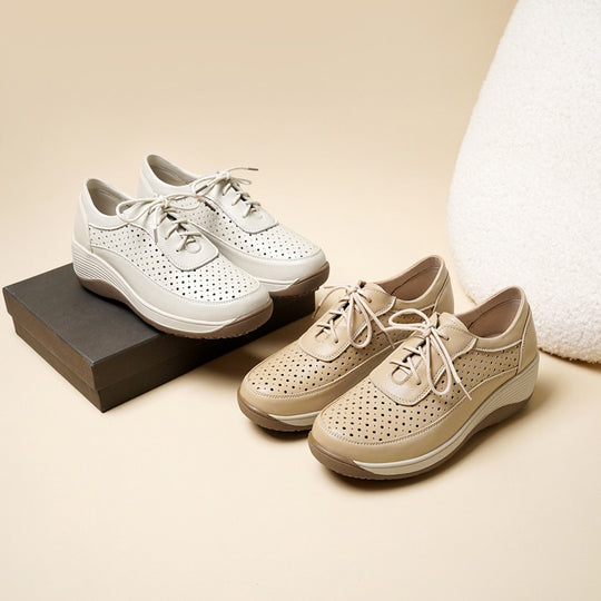 Damen Atmungsaktive Sneaker mit perforiertem Obermaterial und ergonomischem Fußbett R&B