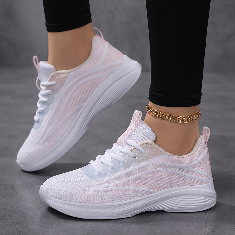 Damen Sportliche Leichtgewicht Sneakers mit atmungsaktivem Obermaterial