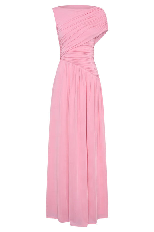 Damen Elegantes Abendkleid mit asymmetrischen Rüschendetails R&B