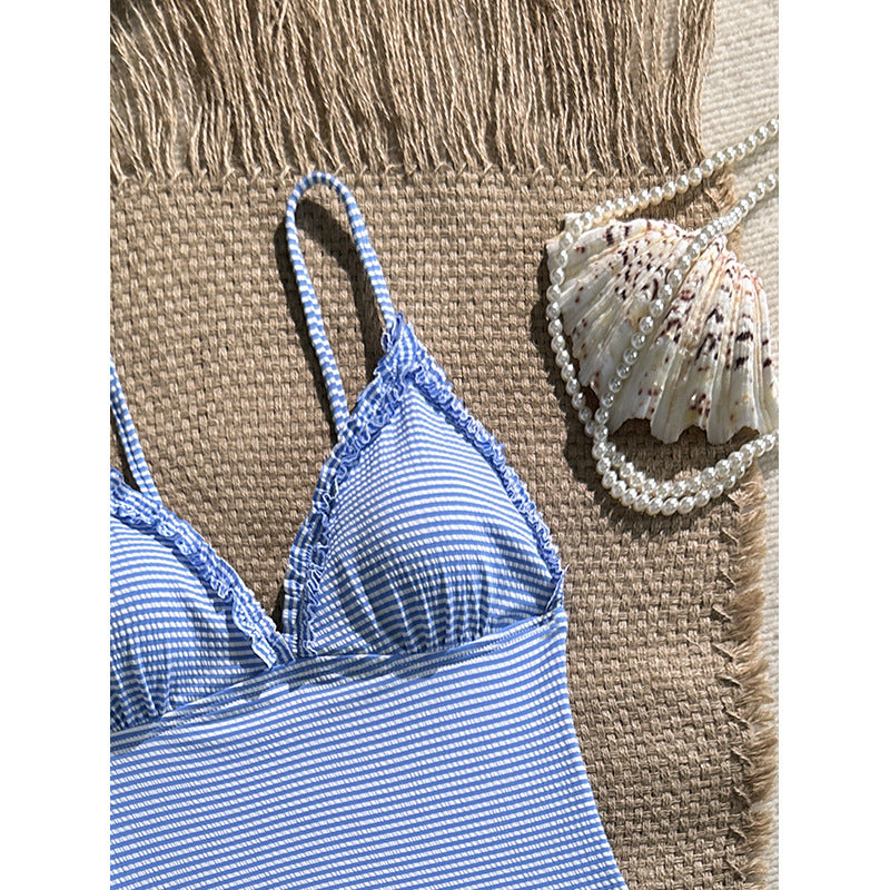 Damen Ästhetischer Badeanzug mit raffinierten Details R&B