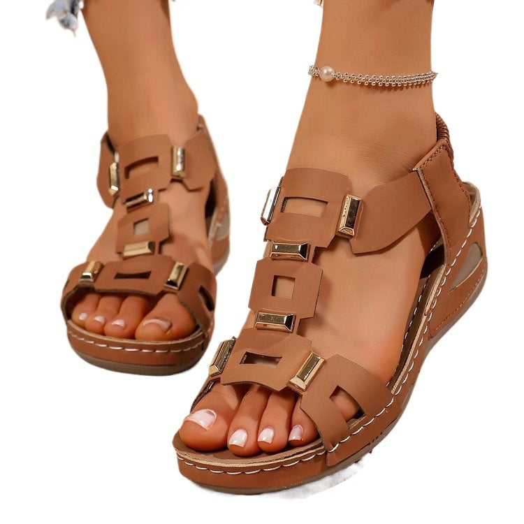 Damen Modische Sandalen mit Sicherheitsverschluss R&B